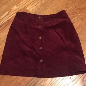 Old navy button up corduroy skirt
